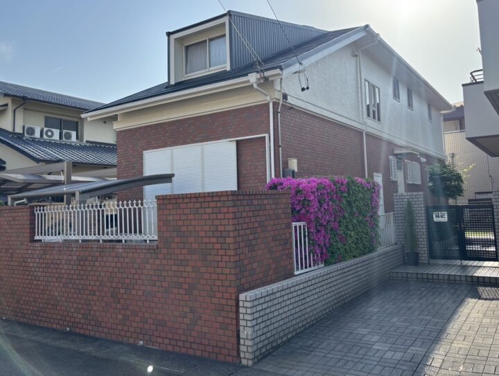 日進市　外壁塗装工事　屋根カバー工事