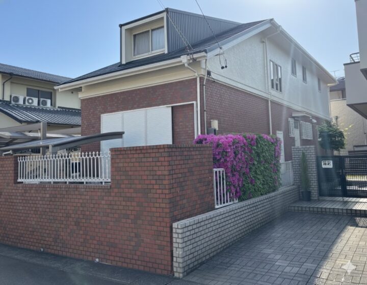 日進市　外壁塗装工事　屋根カバー工事